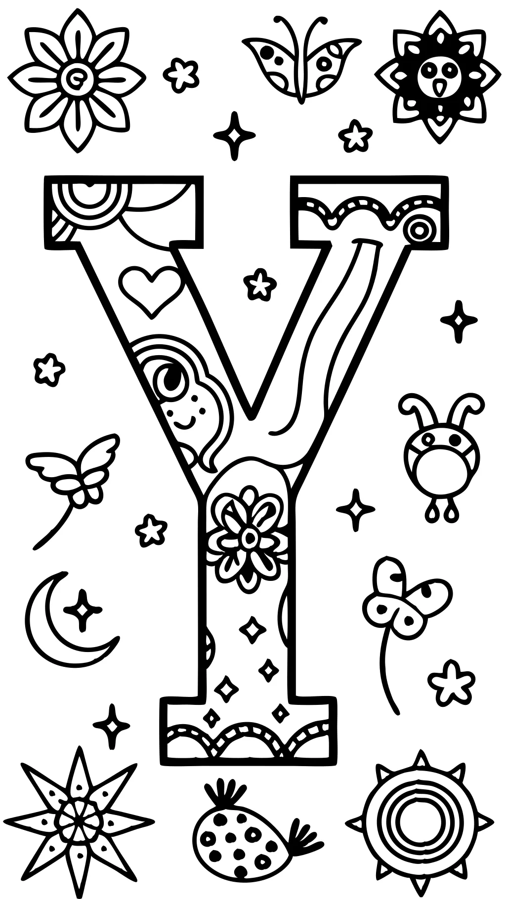 y coloring pages